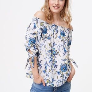 Loft off the shoulder floral top